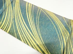 線描き模様織り出し　全通振袖用袋帯